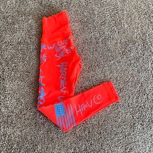 🆕 {HTFU} Space Orange Leggings